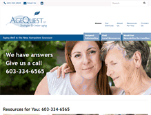 Tablet Screenshot of agequest.com